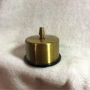 Vintage brass and plastic roll stamp holder